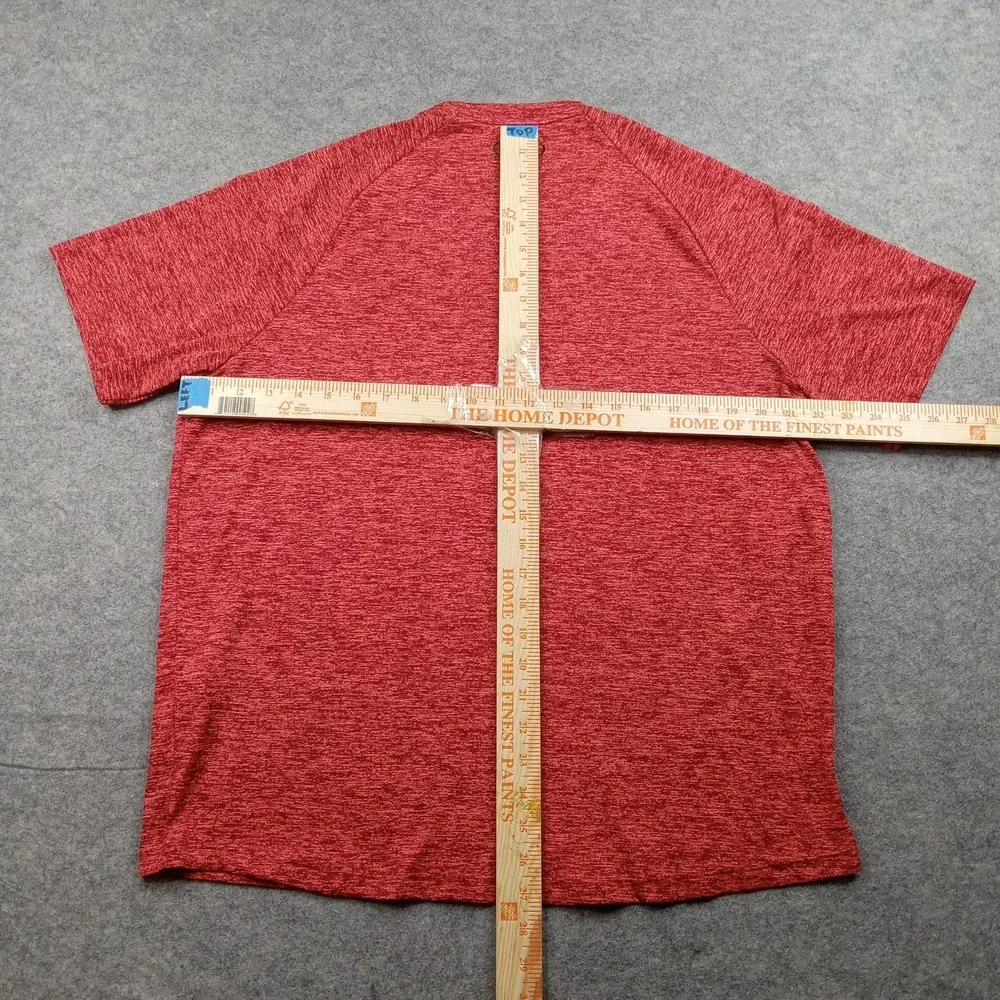 Under Armour Tech Tee Shirt Mens‎ Large Red Heather Loose Fit Athletic Training